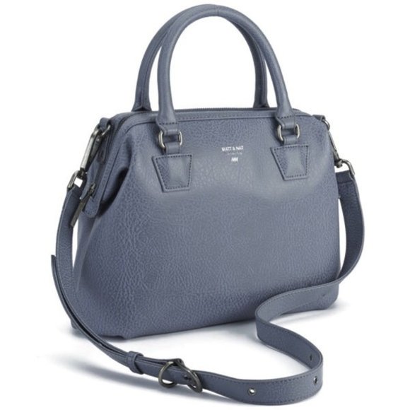 NWOT Matt & Nat Malone Doctor Handbag Satchel - Grey - Picture 1 of 12